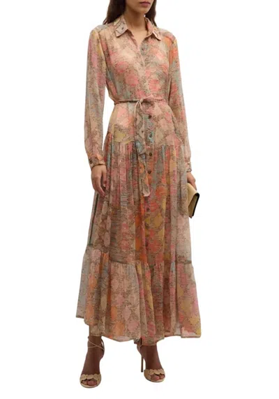 Mes Demoiselles Odette Dress In Multi In Brown
