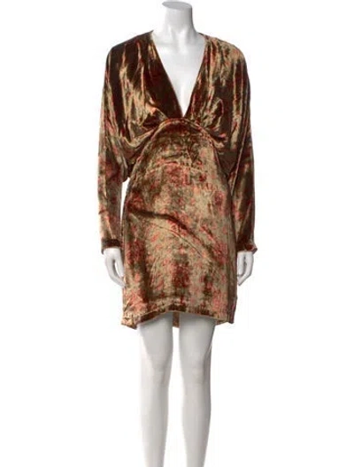 Pre-owned Mes Demoiselles Printed Mini Dress W/ Tags