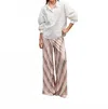 Mes Demoiselles Relaxed Flannel Pants In Dune In Pink