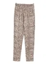 Mes Demoiselles Seara Zebra-print Trousers In Black