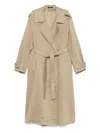 Mes Demoiselles Soleil Trench Coat In Brown