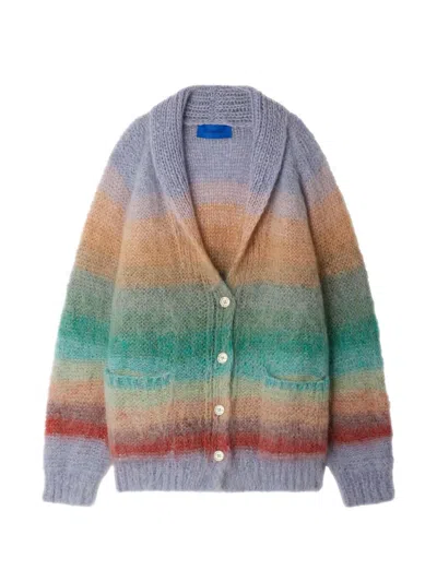 Mes Demoiselles Stone Striped Side-pocket Cardigan In Multi