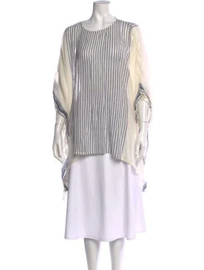 Pre-owned Mes Demoiselles Striped Crew Neck Sweater In Multicolor