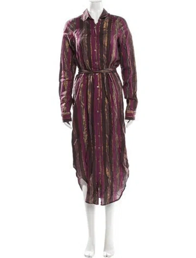 Pre-owned Mes Demoiselles Striped Long Dress