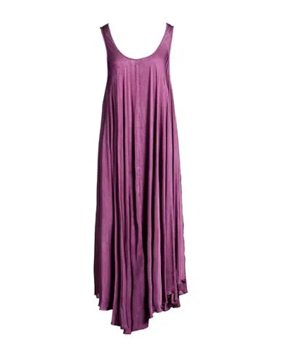 Mes Demoiselles Woman Maxi Dress Plum Size 1 Viscose In Purple