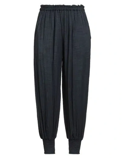 Mes Demoiselles Woman Pants Navy Size 4 Cotton In Blue