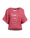 Mes Demoiselles Woman Sweater Magenta Size 1 Polyester, Viscose, Polyamide In Magenta