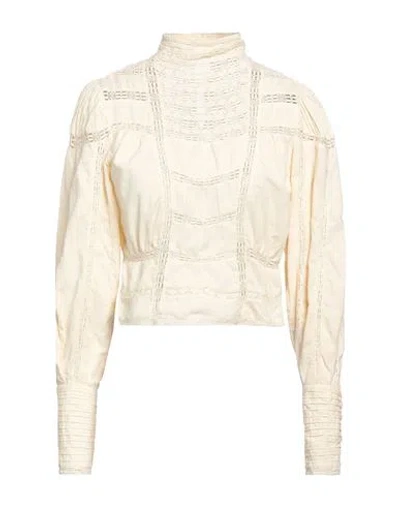 Mes Demoiselles Woman Top Ivory Size 4 Cotton In White