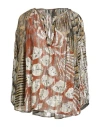 Mes Demoiselles Woman Top Sand Size 6 Viscose In Multi