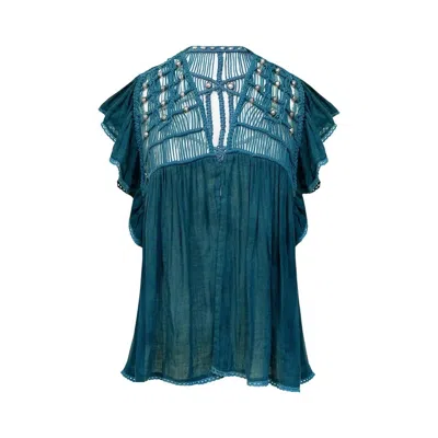 Mes Demoiselles Women's Musa Blouse In Green