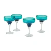 Mesa Mia Chapala 4-pc. Margarita Glass In Blue