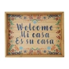 Mesa Mia Chapala 'welcome' Wood Serving Tray In Multi