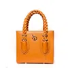 Mèsan Women's Gold / Brown Oyin Brown Boxy Tote With Gold Hardware In Gold/brown