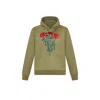 Mèsan Women's Rosey Organic Cotton Sweatshirt Olive Green In Green