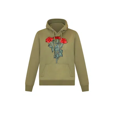 Mèsan Women's Rosey Organic Cotton Sweatshirt Olive Green