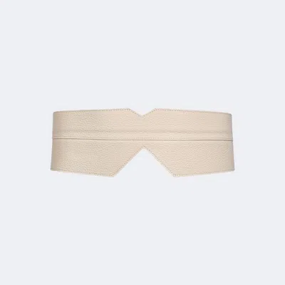 Mesch Chaltén Slim Belt In Ivory
