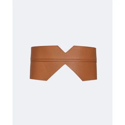 Mesch Chaltén Wide Belt In Caramel