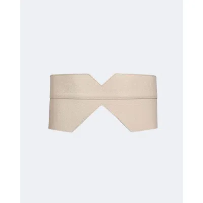 Mesch Chaltén Wide Belt In Ivory