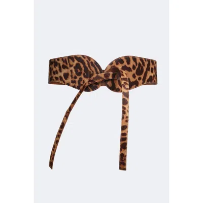 Mesch Esquel Hair-on Leather Belt In Leopard