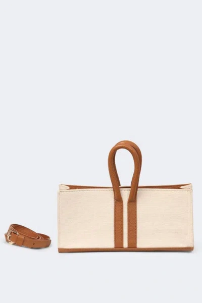 Mesch Mini Sally Canvas Tote In Caramel