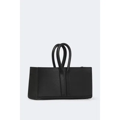 Mesch Mini Sally Leather Tote In Black