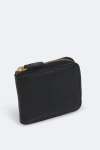 Mesch Mini Zip Wallet In Black