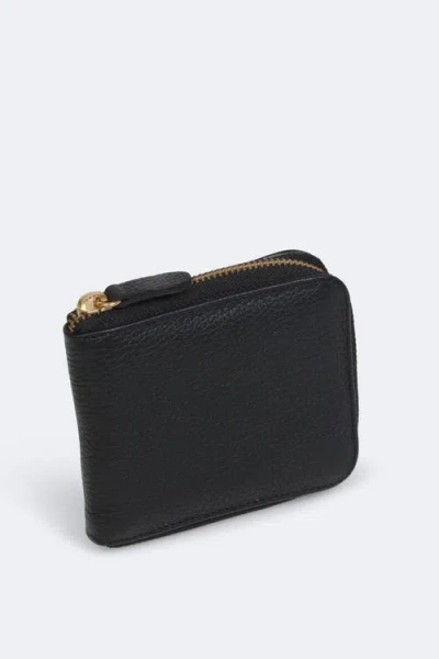 Mesch Mini Zip Wallet In Black