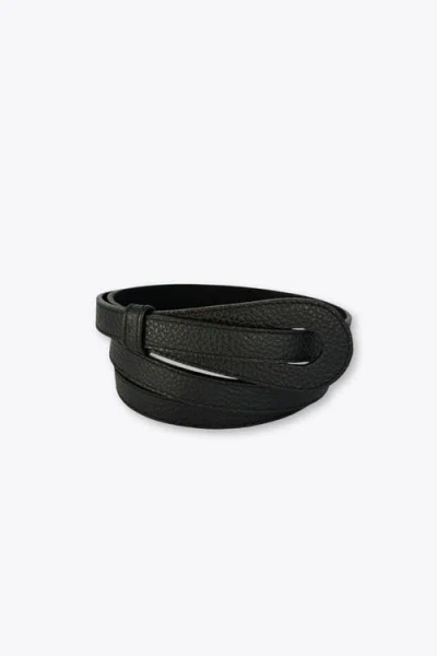 Mesch Pampa Leather Belt In Black