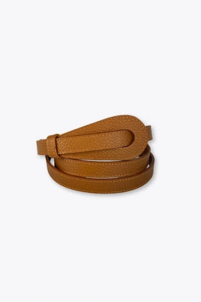 Mesch Pampa Leather Belt In Caramel