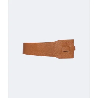 Mesch Trelew Leather Wrap Belt In Caramel