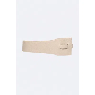 Mesch Trelew Leather Wrap Belt In Ivory