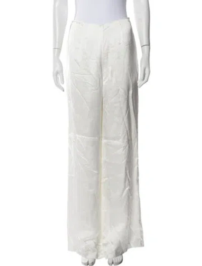 Pre-owned Meshika Wide Leg Pants In White