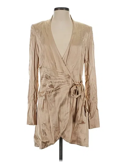 Pre-owned Meshki Blazer Jacket In Tan
