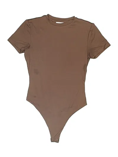 Pre-owned Meshki Bodysuit In Brown