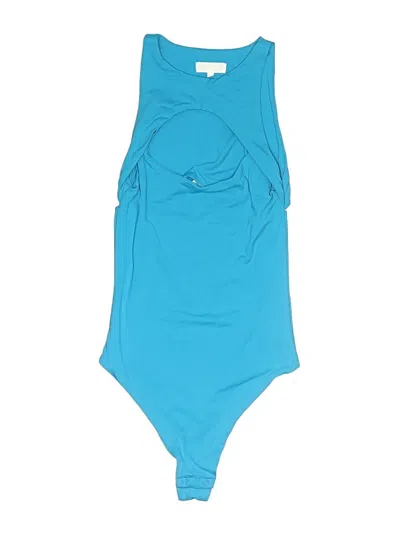 Pre-owned Meshki Bodysuit In Teal