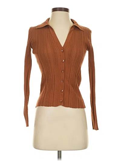 Pre-owned Meshki Cardigan Sweater In Brown