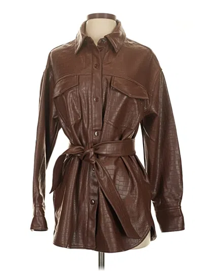 Pre-owned Meshki Coat In Brown