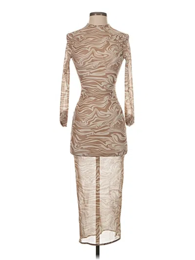 Pre-owned Meshki Cocktail Dress In Tan