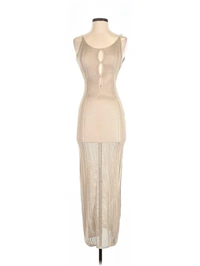 Pre-owned Meshki Cocktail Dress In Tan