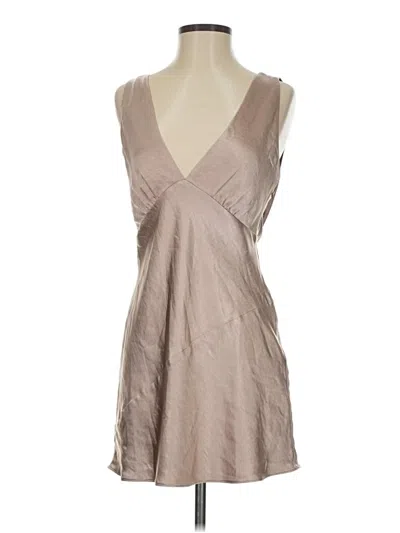 Pre-owned Meshki Cocktail Dress In Tan