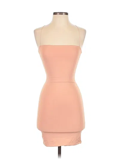 Pre-owned Meshki Cocktail Dress In Tan