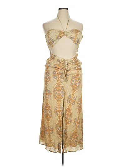 Pre-owned Meshki Cocktail Dress In Tan