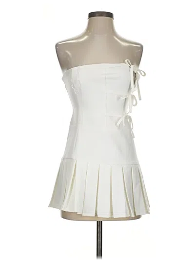 Pre-owned Meshki Cocktail Dress In White