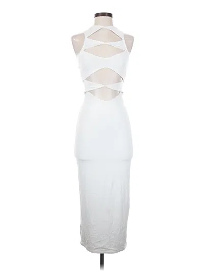 Pre-owned Meshki Cocktail Dress In White