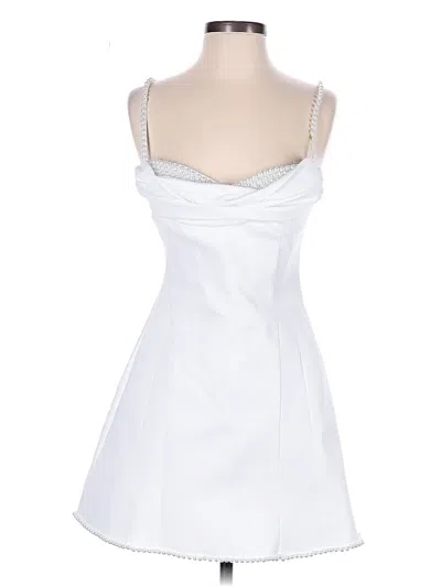 Pre-owned Meshki Cocktail Dress In White