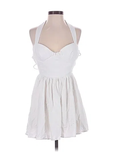 Pre-owned Meshki Cocktail Dress In White
