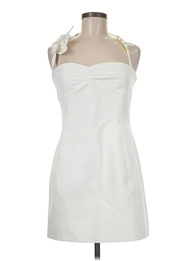 Pre-owned Meshki Cocktail Dress In White
