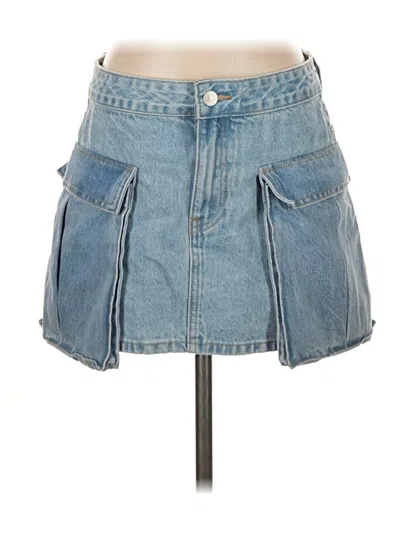 Pre-owned Meshki Denim Skirt In Blue