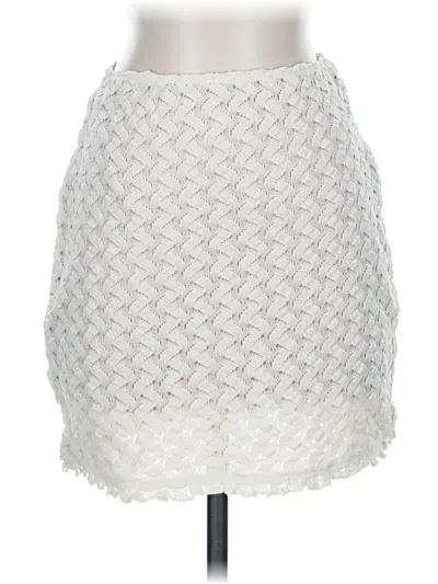 Pre-owned Meshki Formal Skirt In Ivory