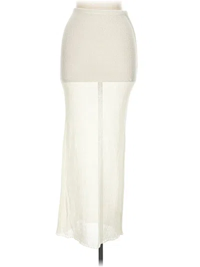 Pre-owned Meshki Formal Skirt In Ivory